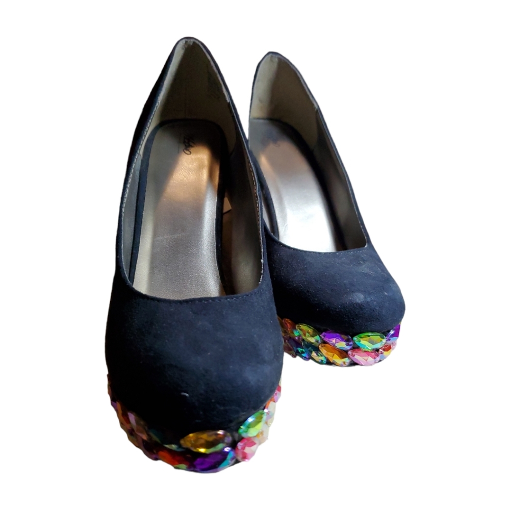 Handmade Rhinestone High Heel Pumps